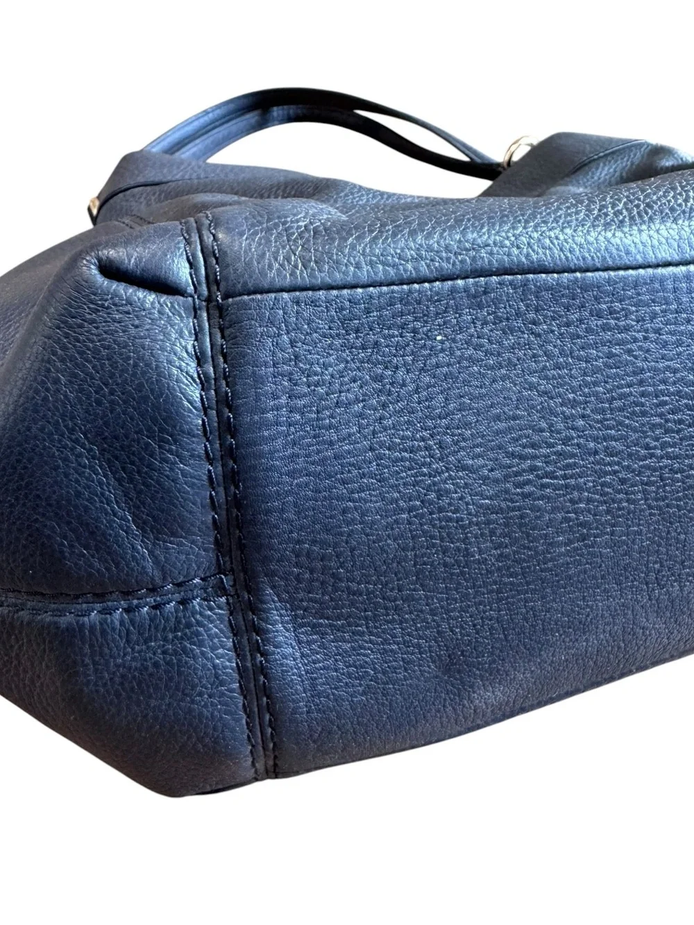 NWT! COACH Lexi Shoulder Bag Large Pebbled Leather Midnight F23511